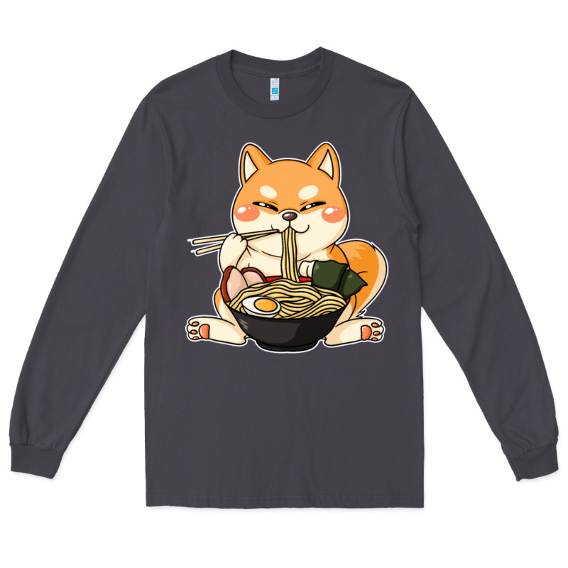 Shiba Inu Dog Ramen Long Sleeve Tee by artisFamous | Teevron