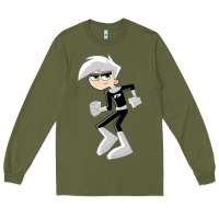 Army Green danny phantom run Long Sleeve Tee - artisFamous