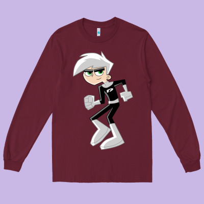 Danny Phantom Run Long Sleeve Tee Designed By Artisfamous