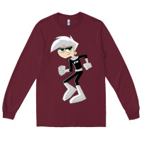 Burgundy danny phantom run Long Sleeve Tee - artisFamous