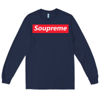 Navy SOUPREME Long Sleeve Tee - artisFamous