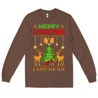 Chestnut merry christmas Long Sleeve Tee - artisFamous