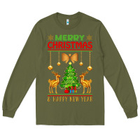 Army Green merry christmas Long Sleeve Tee - artisFamous