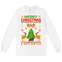 White merry christmas Long Sleeve Tee - artisFamous