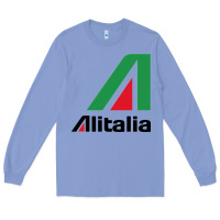 Colony Blue alitalia Long Sleeve Tee - artisFamous