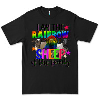 Black I am the rainbow sheep of the family Premium Tee - FaDigitalArtStudio