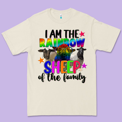 I Am The Rainbow Sheep Of The Family Premium Tee Designed By Fadigitalartstudio