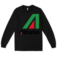 Black alitalia Long Sleeve Tee - artisFamous
