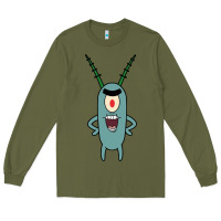 Army Green plankton Long Sleeve Tee - artisFamous