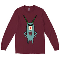 Burgundy plankton Long Sleeve Tee - artisFamous