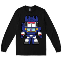 Black soundwave transformers chibi Long Sleeve Tee - artisFamous