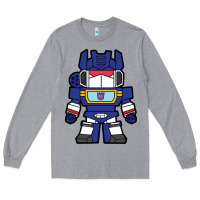 Heather Grey soundwave transformers chibi Long Sleeve Tee - artisFamous