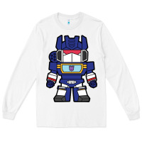 White soundwave transformers chibi Long Sleeve Tee - artisFamous