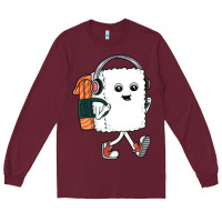 Burgundy sushi cool Long Sleeve Tee - artisFamous