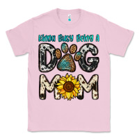 Bubblegum Pink kinda busy being a dog mom Classic Tee - OliviaCreatesArt