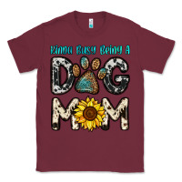 Burgundy kinda busy being a dog mom Classic Tee - OliviaCreatesArt