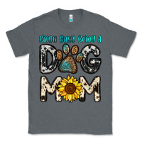 Charcoal Heather kinda busy being a dog mom Classic Tee - OliviaCreatesArt