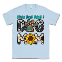Dusty Blue kinda busy being a dog mom Classic Tee - OliviaCreatesArt