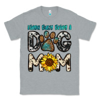 Heather Grey kinda busy being a dog mom Classic Tee - OliviaCreatesArt