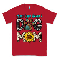 Red kinda busy being a dog mom Classic Tee - OliviaCreatesArt