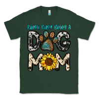 Sports Green kinda busy being a dog mom Classic Tee - OliviaCreatesArt
