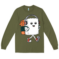 Army Green sushi cool Long Sleeve Tee - artisFamous