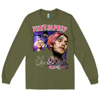 Army Green lil peep Long Sleeve Tee - artisFamous