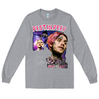 Heather Grey lil peep Long Sleeve Tee - artisFamous