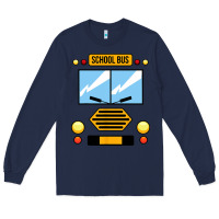 Navy school bus costume cool halloween Long Sleeve Tee - artisFamous