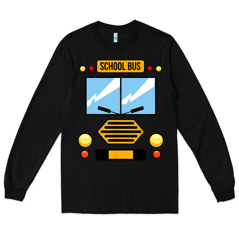 School Bus Costume Cool Halloween Long Sleeve Tee by artisFamous | Teevron
