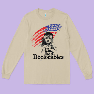 Les Deplorables Long Sleeve Tee Designed By Artisfamous