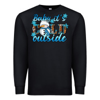 Black Baby it's cold outside Premium Sweatshirt - RanaPortraitStore