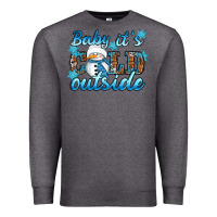 Charcoal Heather Baby it's cold outside Premium Sweatshirt - RanaPortraitStore