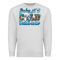 Dove Grey Baby it's cold outside Premium Sweatshirt - RanaPortraitStore