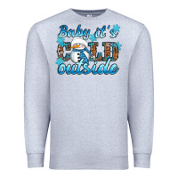 Heather Grey Baby it's cold outside Premium Sweatshirt - RanaPortraitStore