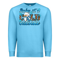 Ocean Blue Baby it's cold outside Premium Sweatshirt - RanaPortraitStore