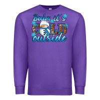 Purple Baby it's cold outside Premium Sweatshirt - RanaPortraitStore