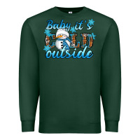Sports Green Baby it's cold outside Premium Sweatshirt - RanaPortraitStore
