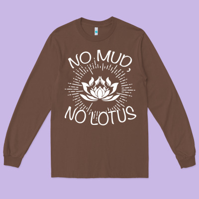 Funny Buddhist Long Sleeve Tee Designed By Artisfamous