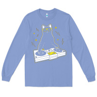 Colony Blue cat dj Long Sleeve Tee - artisFamous