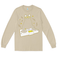 Mushroom cat dj Long Sleeve Tee - artisFamous