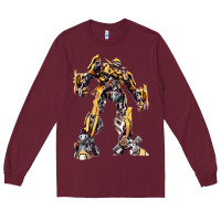 Burgundy transformers Long Sleeve Tee - artisFamous