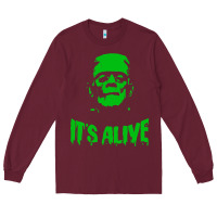 Burgundy frankenstein Long Sleeve Tee - artisFamous