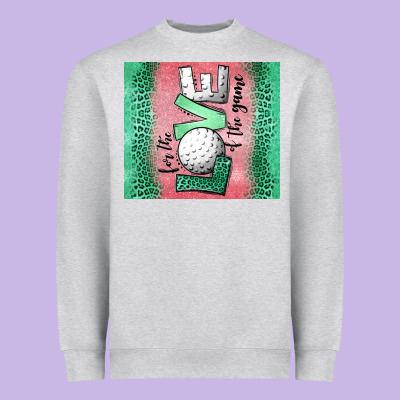 For The Love Of The Game Golf Heavyweight Sweatshirt Designed By Jasminsmagicworld
