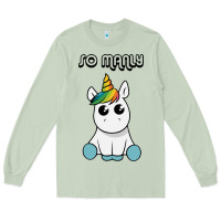 Matcha so manly funny unicorn Long Sleeve Tee - artisFamous