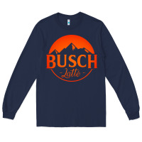 Navy busch latte Long Sleeve Tee - artisFamous