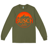 Army Green busch latte Long Sleeve Tee - artisFamous