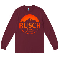 Burgundy busch latte Long Sleeve Tee - artisFamous