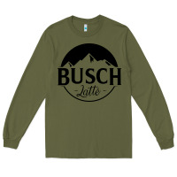 Army Green busch latte Long Sleeve Tee - artisFamous