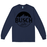 Navy busch latte Long Sleeve Tee - artisFamous